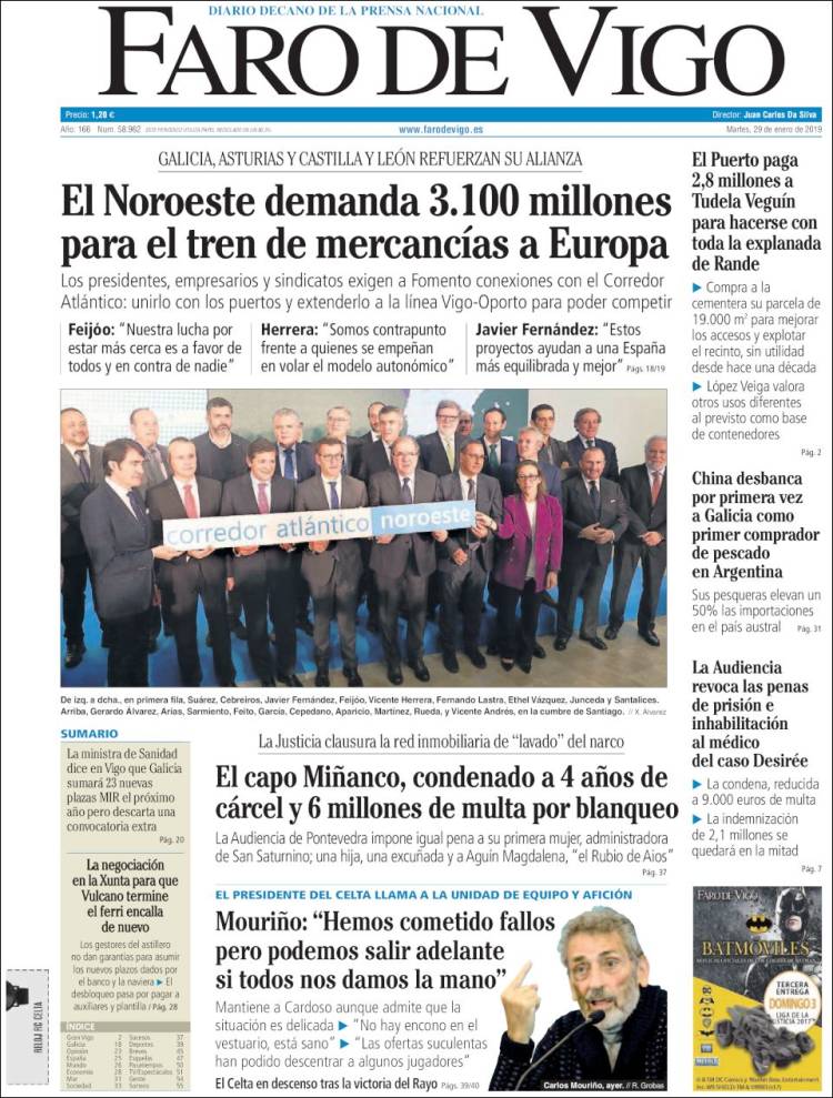 Portada de Faro de Vigo (Espa&ntilde;a)