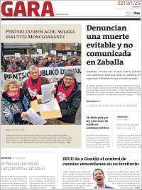 Portada de Gara (Espa&ntilde;a)