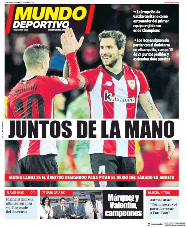 Portada de Mundo Deportivo Bizkaia (Espa&ntilde;a)
