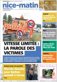 Portada de Nice-Matin (Francia)