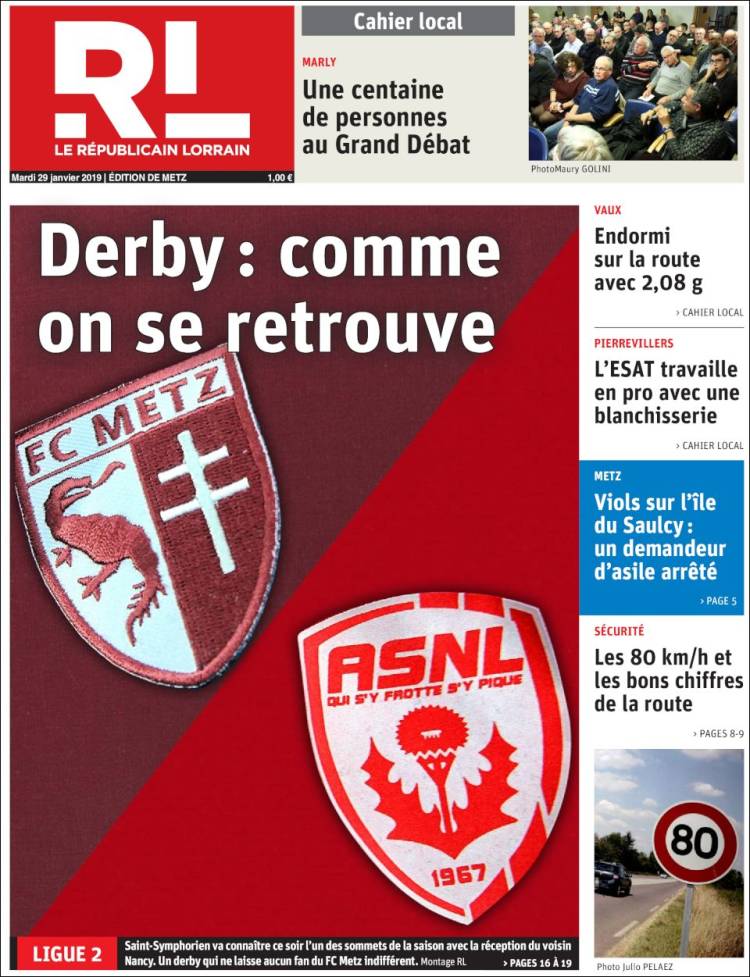 Portada de Le Republicain Lorrain (Francia)