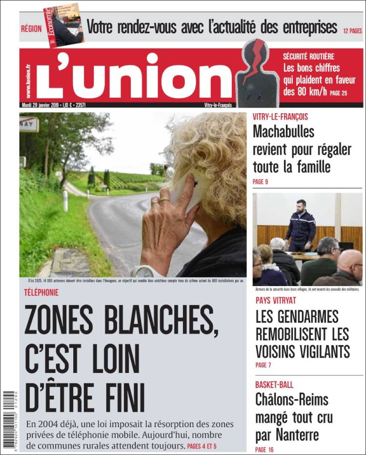 Portada de L'Union (Francia)