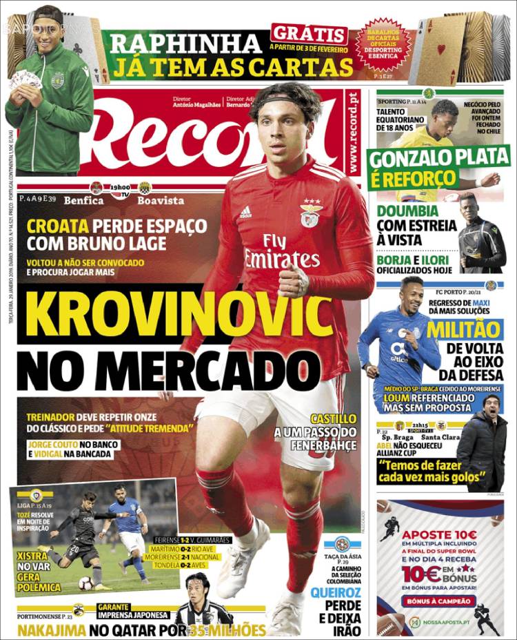 Portada de Record (Portugal)
