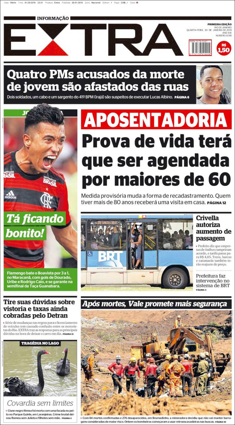 Portada de Extra (Brasil)
