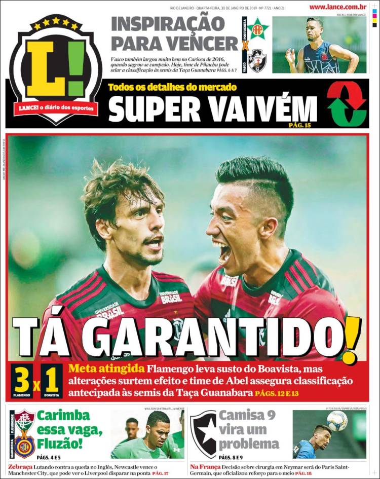 Portada de Lance! (Brasil)