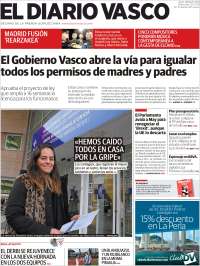 Portada de Diario Vasco (España)