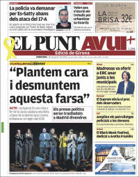 Portada de El Punt Avui - Girona (España)