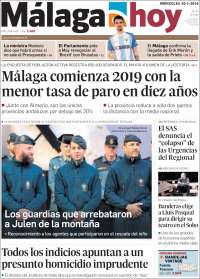 Portada de Málaga Hoy (España)