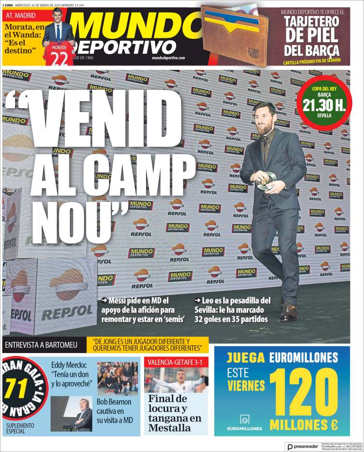 Portada de El Mundo Deportivo (España)