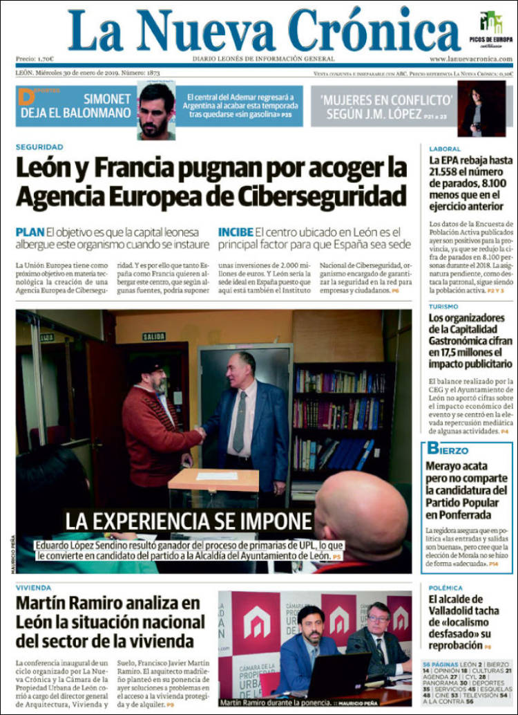 Portada de La Nueva Crónica (España)