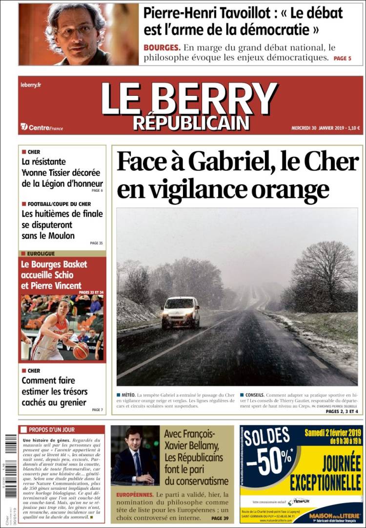 Portada de Berry Republicain (France)