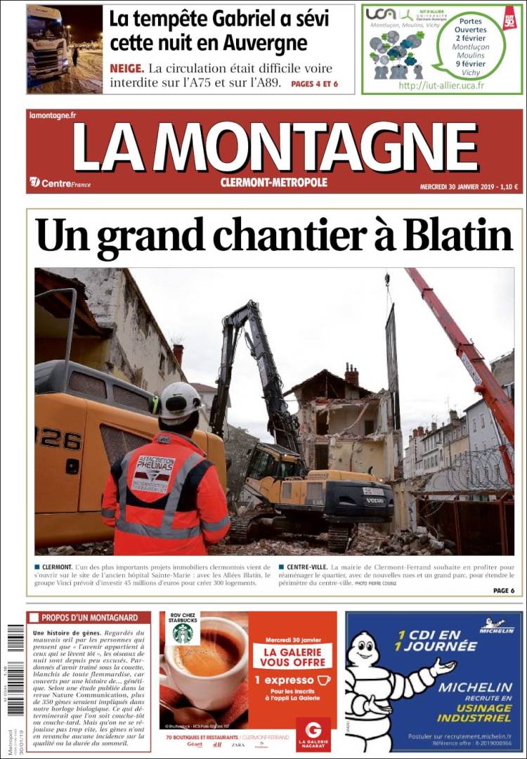 Portada de La Montagne (France)