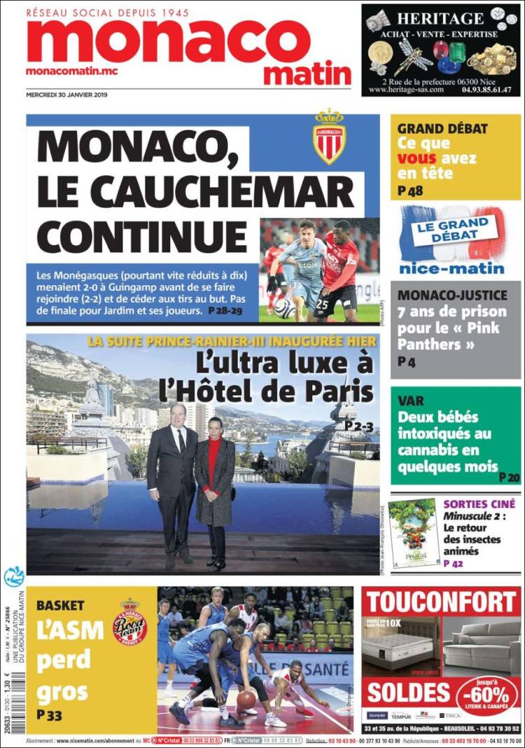 Portada de Nice-Matin (France)