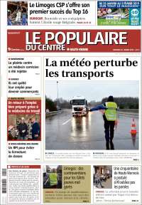 Portada de Le Populaire du Centre (Francia)