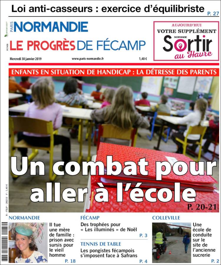 Portada de Progres de Fecamp (France)