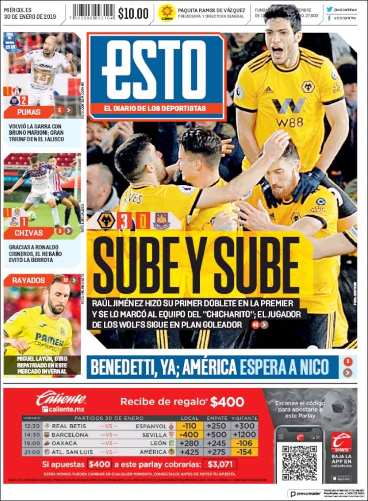 Portada de Esto (M&eacute;xico)