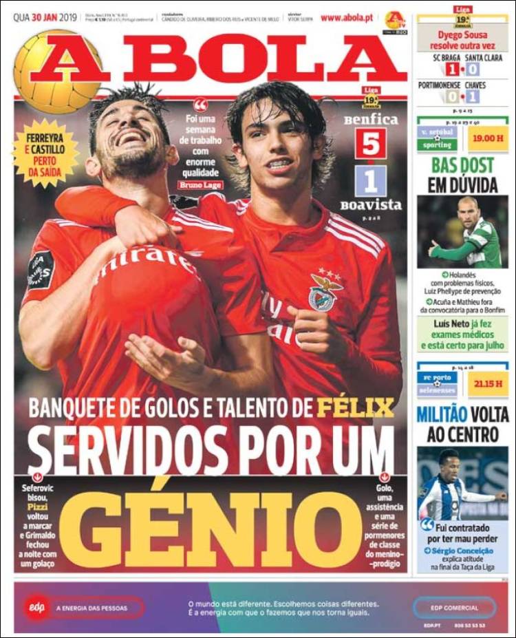 Portada de A Bola (Portugal)
