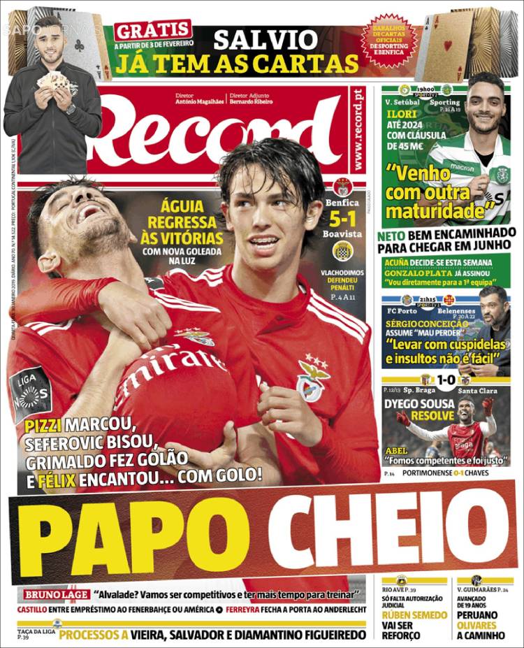 Portada de Record (Portugal)