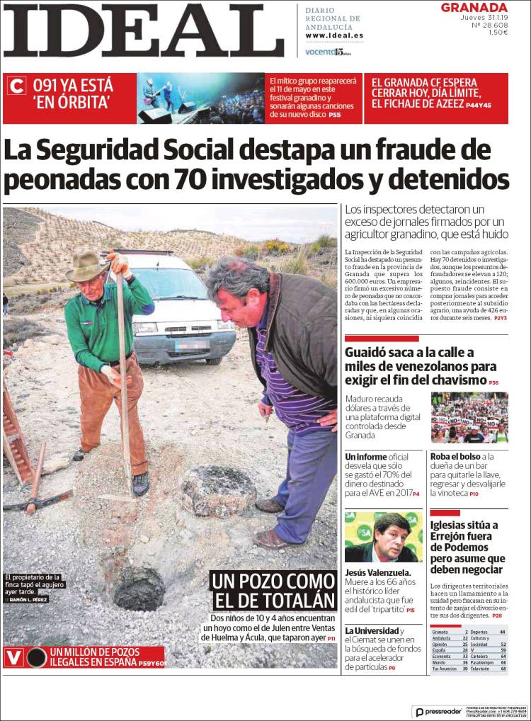 Portada de Ideal (Espa&ntilde;a)