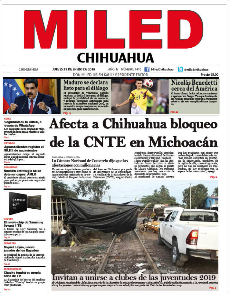 Portada de Miled - Chihuahua (México)