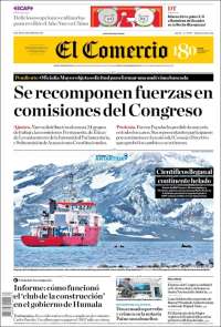 Portada de El Comercio (Peru)