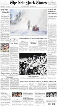 Portada de New York Times (USA)