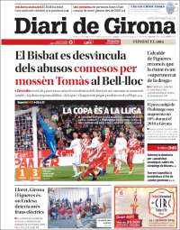 Portada de Diari de Girona (España)