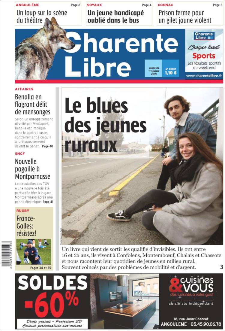 Portada de Charente Libre (France)