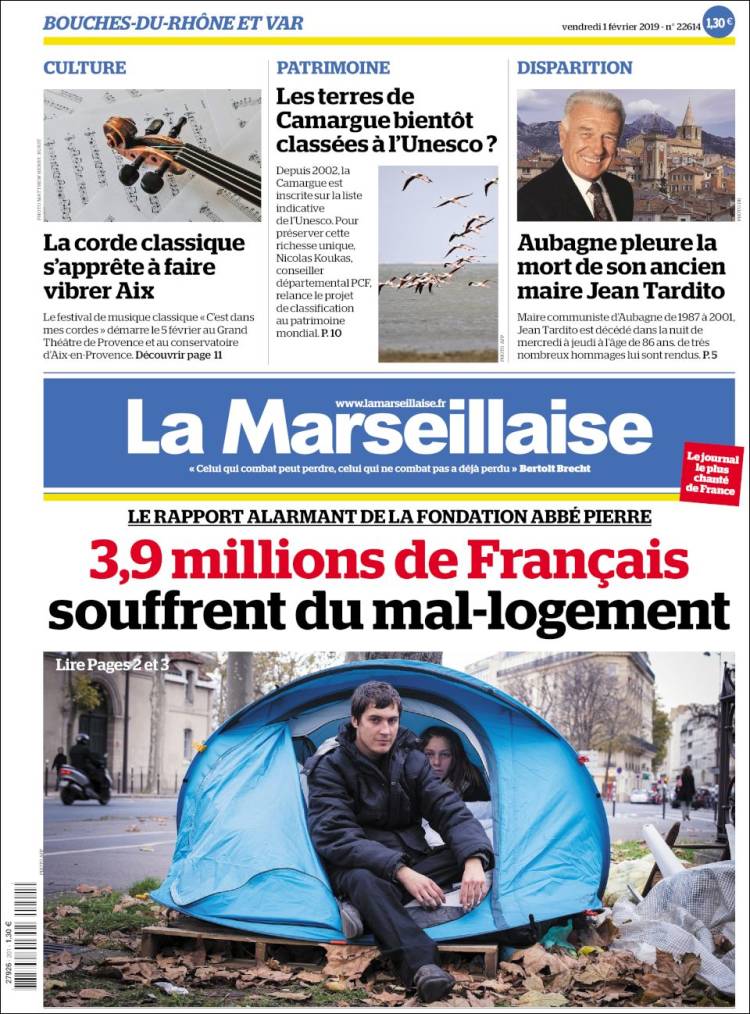 Portada de La Marseillaise (France)