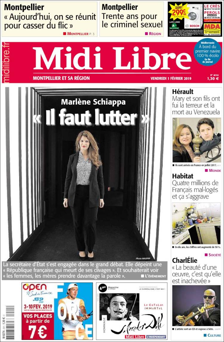 Portada de Midi Libre (France)