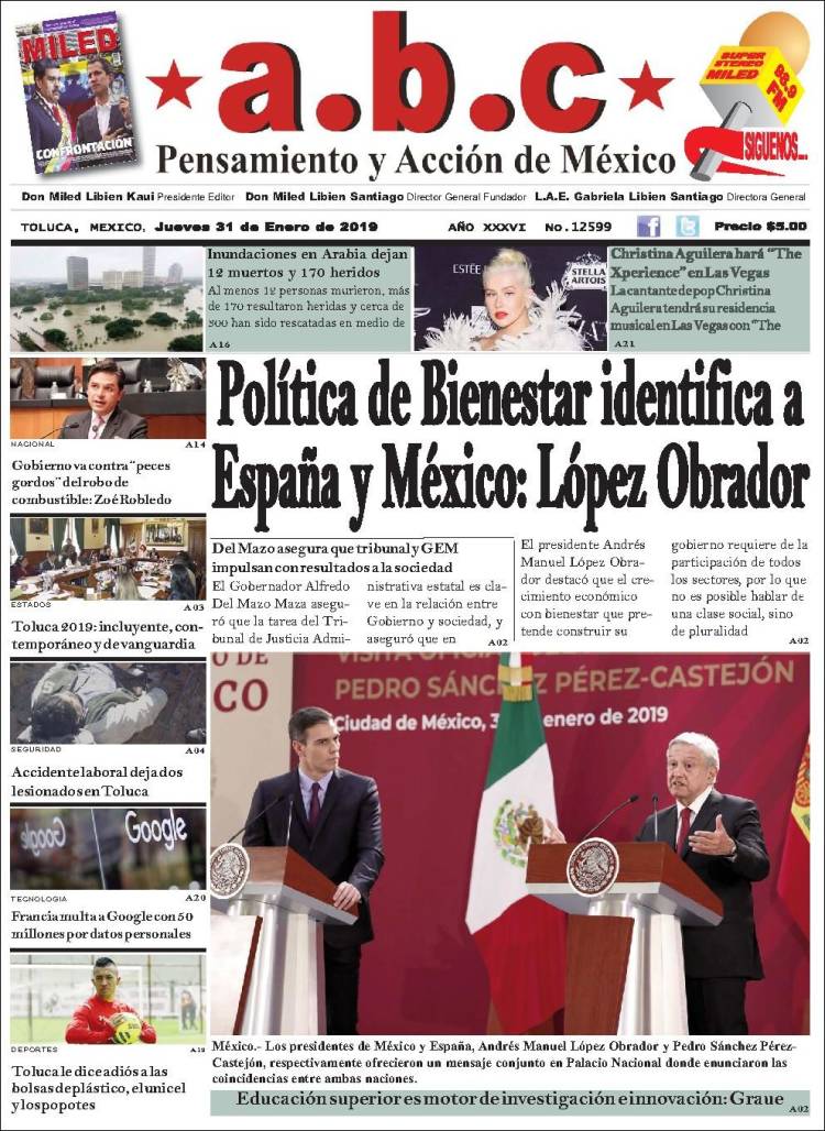 Portada de A.B.C.  (México)