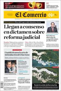 Portada de El Comercio (Perú)