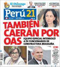 Portada de Perú 21 (Perú)