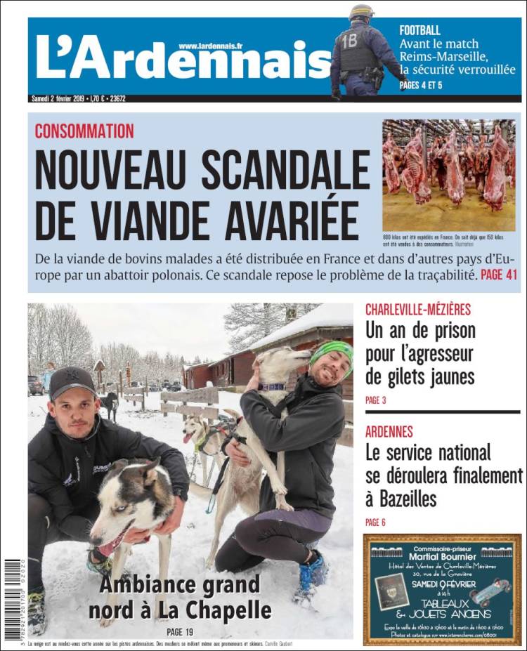 Portada de L'Ardenais (Francia)