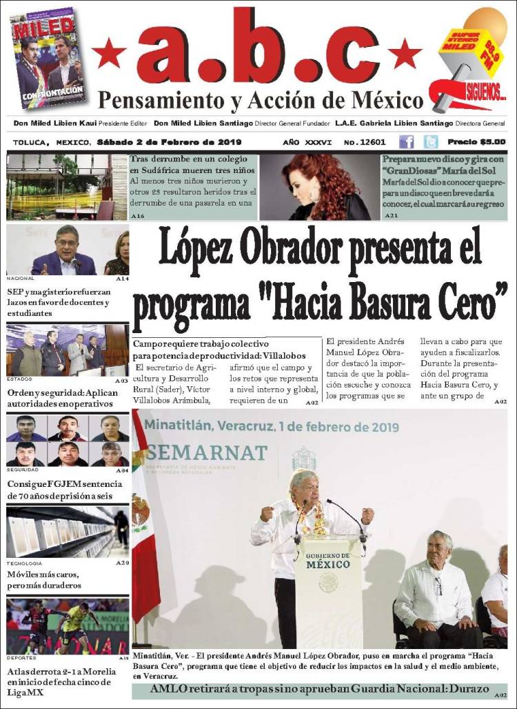 Portada de A.B.C.  (México)