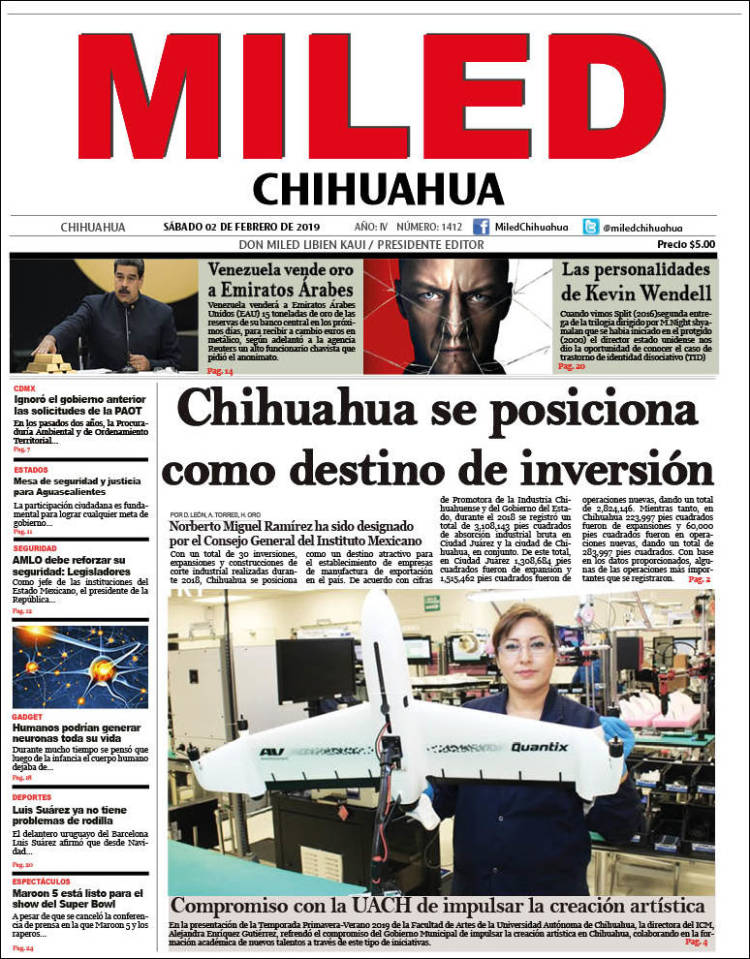 Portada de Miled - Chihuahua (México)