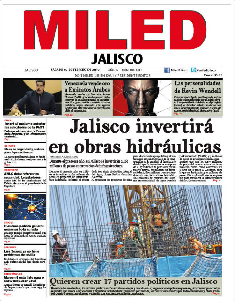 Portada de Miled - Jalisco (México)