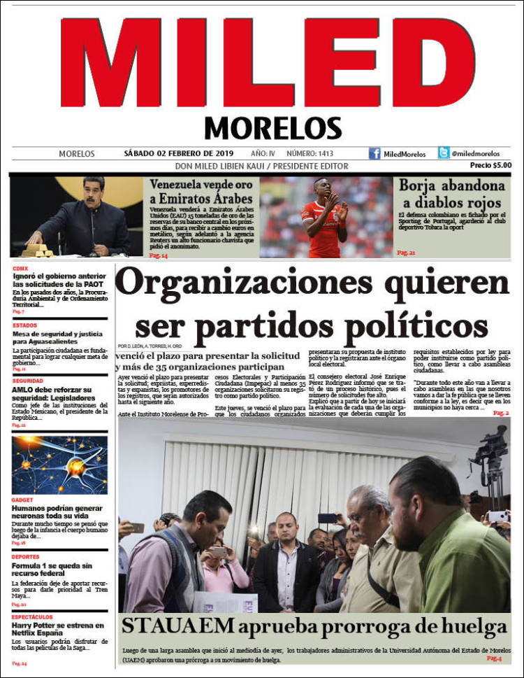 Portada de Miled - Morelos (México)