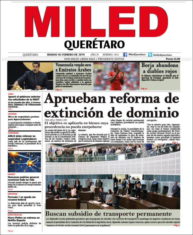 Portada de Miled - Querétaro (México)