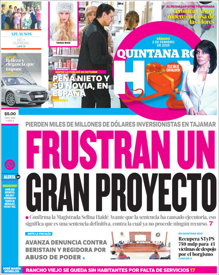 Portada de Quintana Roo HOY (México)