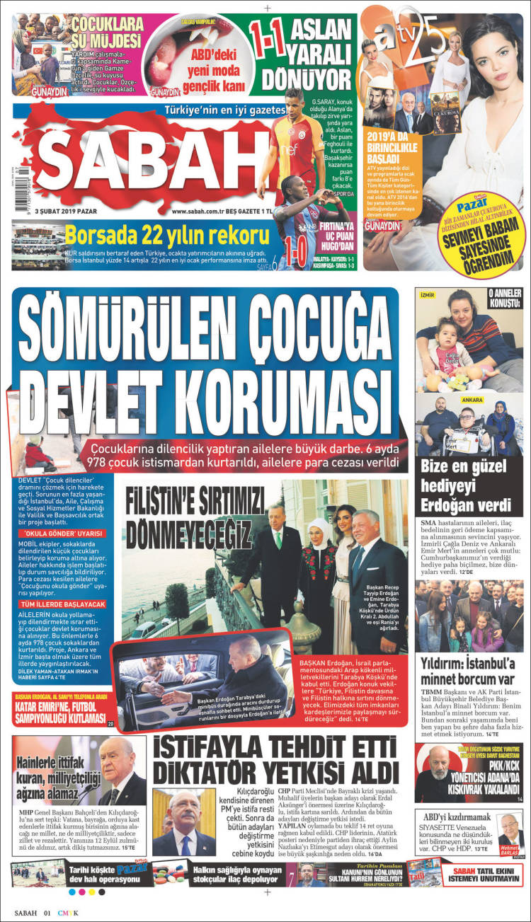 Portada de Sabah (Turqu&iacute;a)