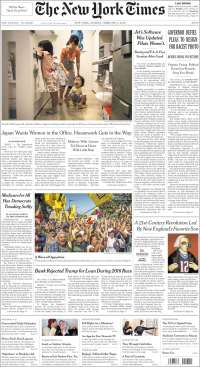 Portada de New York Times (USA)