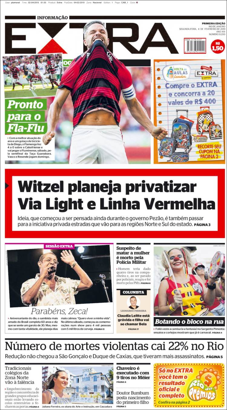 Portada de Extra (Brasil)