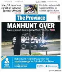 Portada de The Province (Canadá)