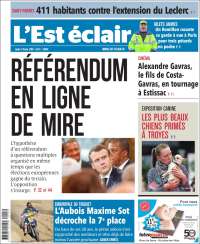 Portada de L'Est Eclair (Francia)