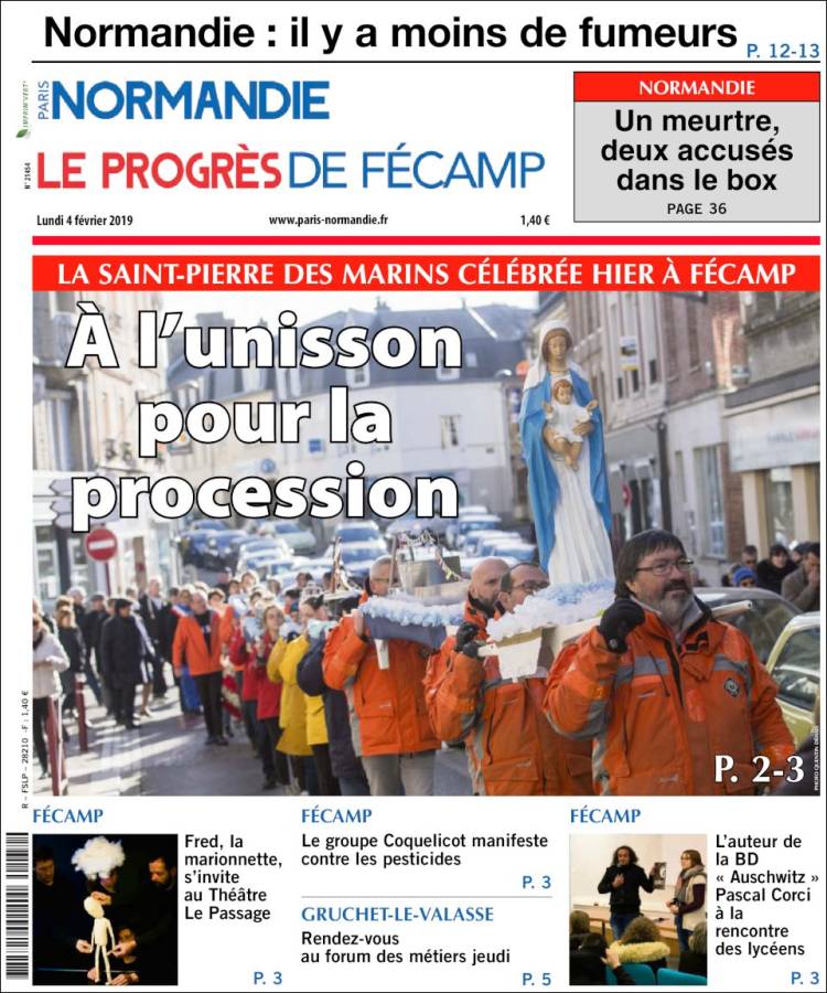 Portada de Progres de Fecamp (Francia)
