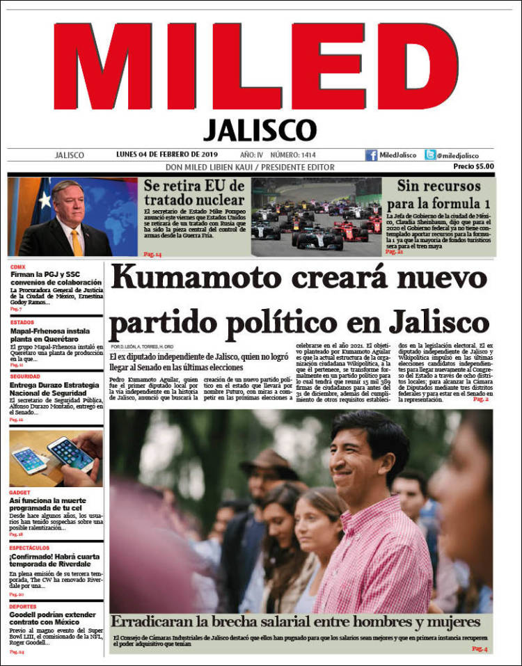 Portada de Miled - Jalisco (M&eacute;xico)