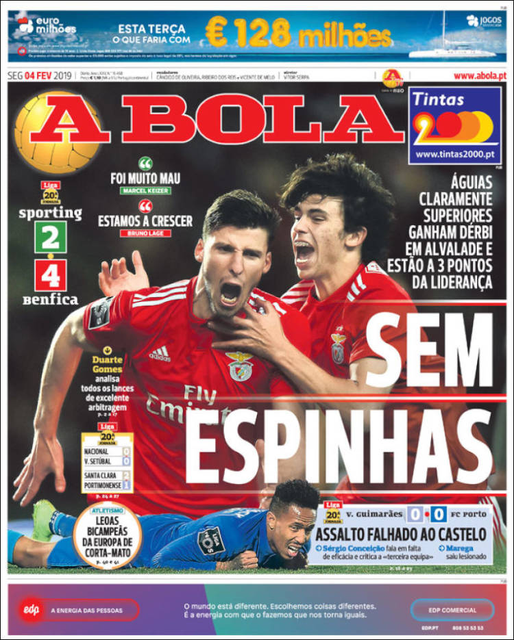 Portada de A Bola (Portugal)