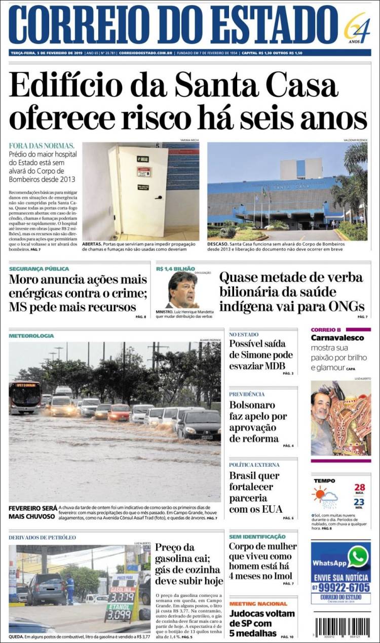 Portada de Correio do Estado (Brasil)