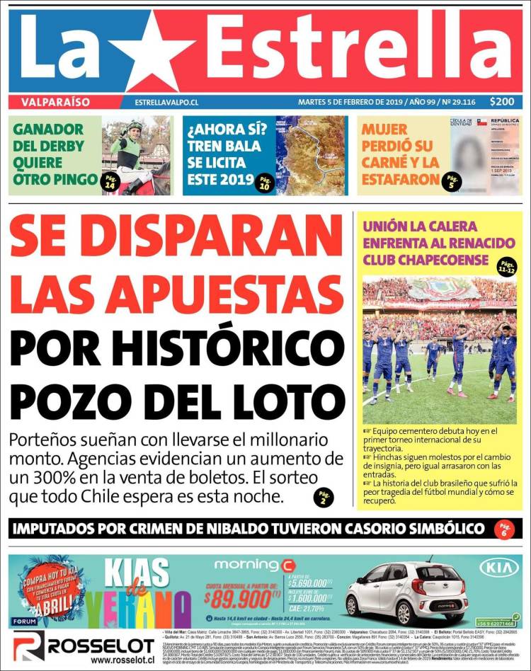 Portada de Estrella de Valparaiso (Chile)